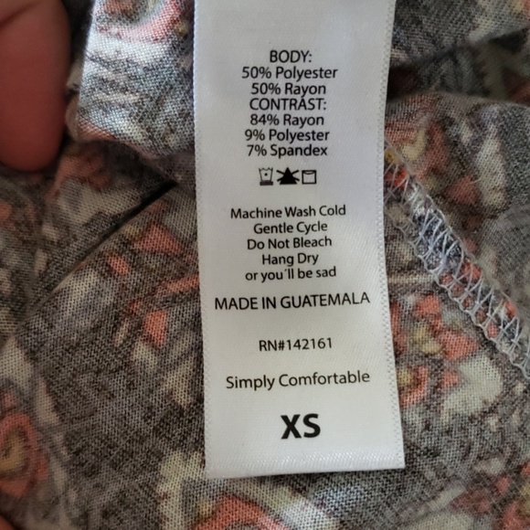 EUC XS Lularoe Randy - Picture 3 of 3